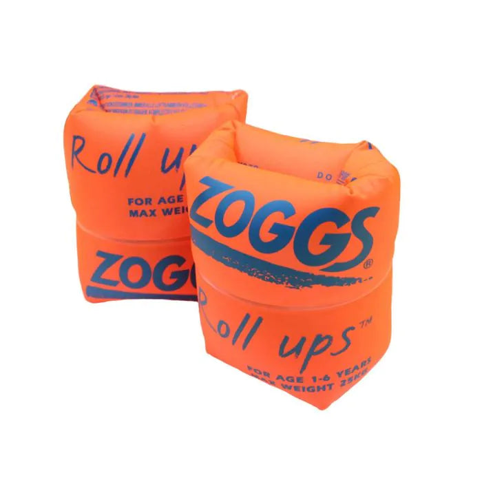 ZOGGS ROLL UPS ARM BANDS 1-6YRS ORANGE