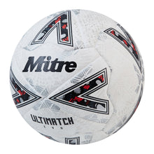Load image into Gallery viewer, MITRE ULTIMATCH EVO MATCH BALL WHITE/WHITE/SILVER
