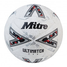 Load image into Gallery viewer, MITRE ULTIMATCH EVO MATCH BALL WHITE/WHITE/SILVER
