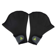 Load image into Gallery viewer, AQUAPHERE SWIM GLOVE GREY/YELLOW
