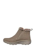 Load image into Gallery viewer, SKECHERS WOMENS EASY GOING COOLZIP BOOTS TAUPE
