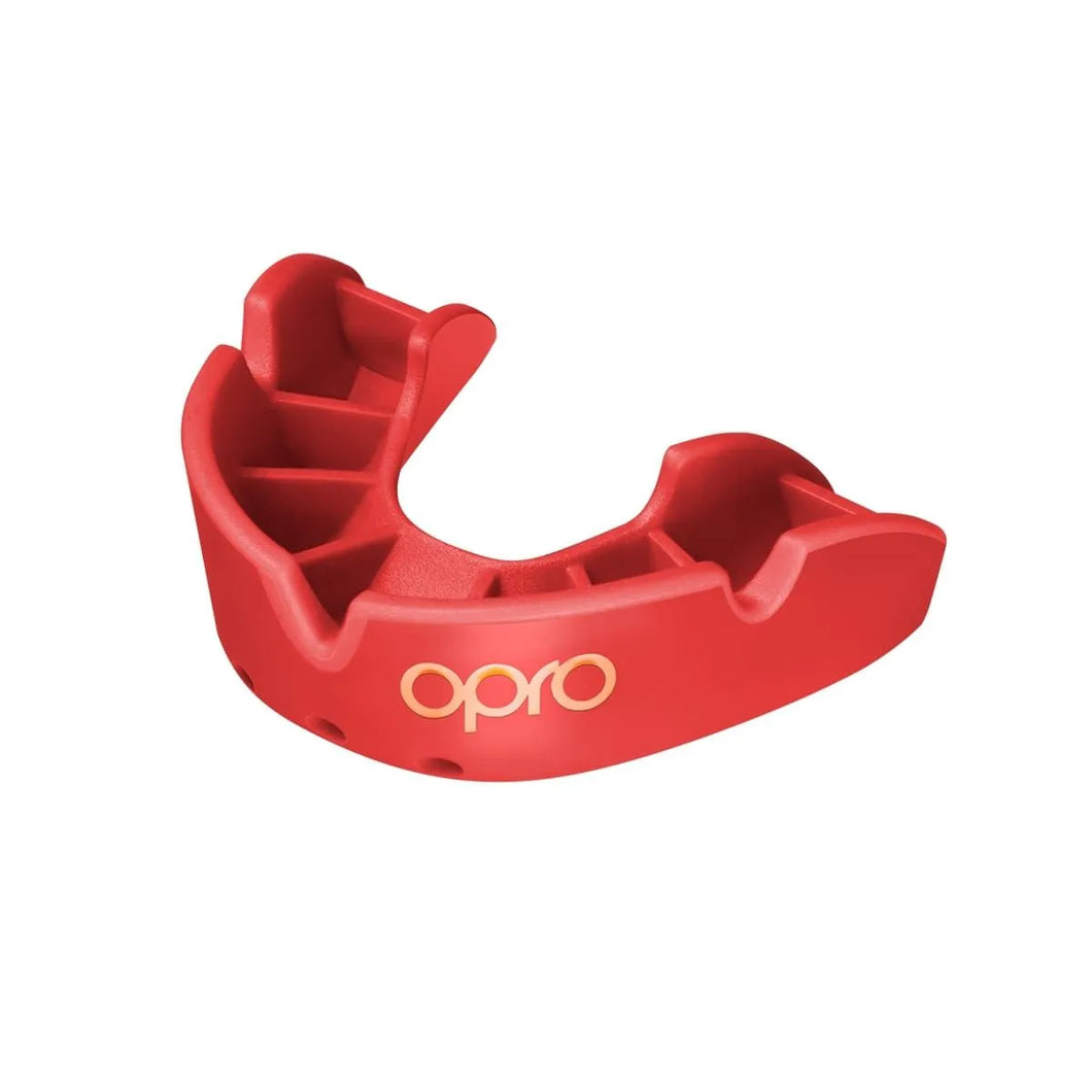 OPRO JUNIOR G5 BRONZE MOUTH GUARD - RED