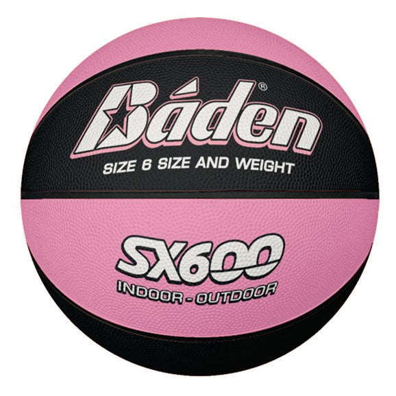 RANSOME  BADEN SX600 BASKETBALL SIZE 6 BLACK/PINK