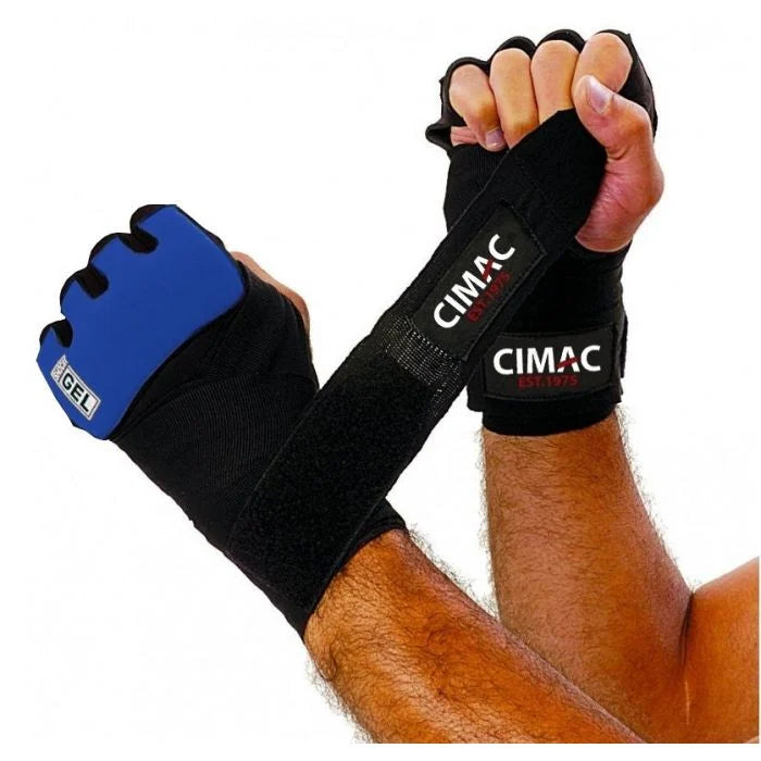 CIMAC GEL SHOCK BOXING WRAPS-BLACK/BLUE