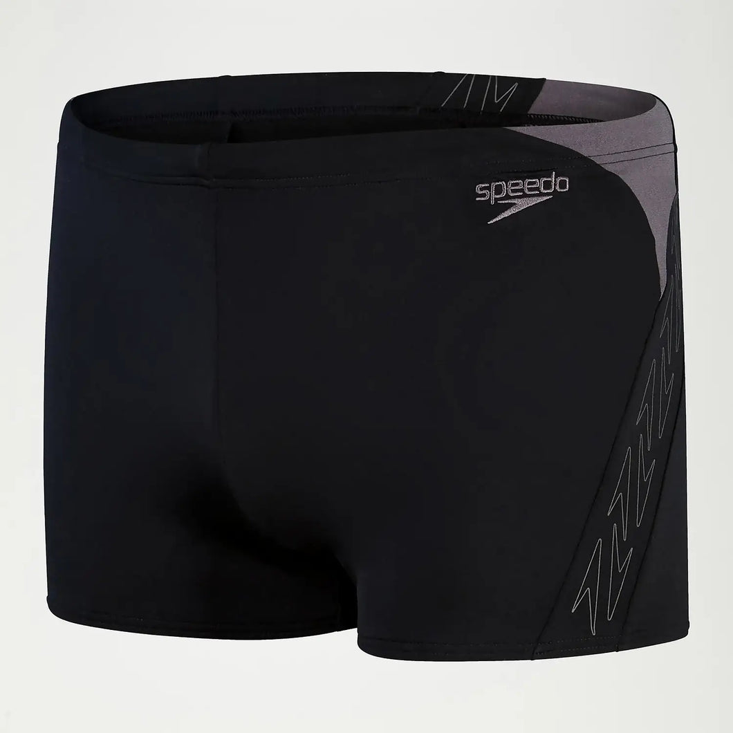 SPEEDO MENS HYPERBOOM AQUASHORT BLACK/GREY