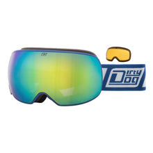 Load image into Gallery viewer, DIRTY DOG MUTANT ORACLE GOGGLE  - WHITE GREY/BLUE MIRROR
