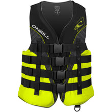 Load image into Gallery viewer, O&#39;NEILL MENS SUPERLITE 50N CE IMPACT VEST - BLACK/LIME

