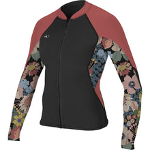 Load image into Gallery viewer, ONEILL WOMENS 1/0.5MM BAHIA ZIPPED WETSUIT JACKET - TWIGGY

