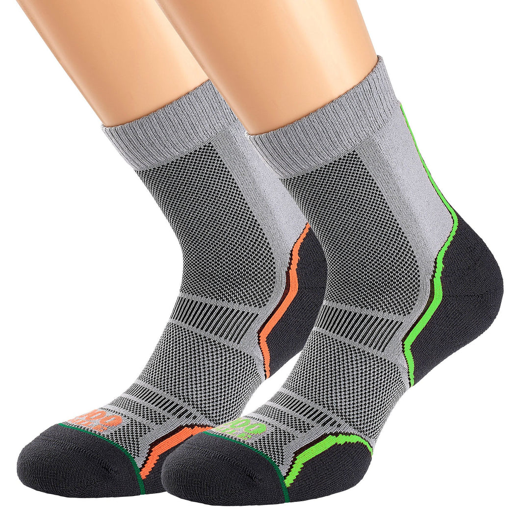 1000 MENS TRAIL 21 SINGLE LAYER SOCK TWIN PACK