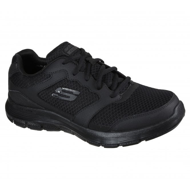 SKECHERS MENS FLEX ADVANTAGE 4.0 TRAINERS BLACK
