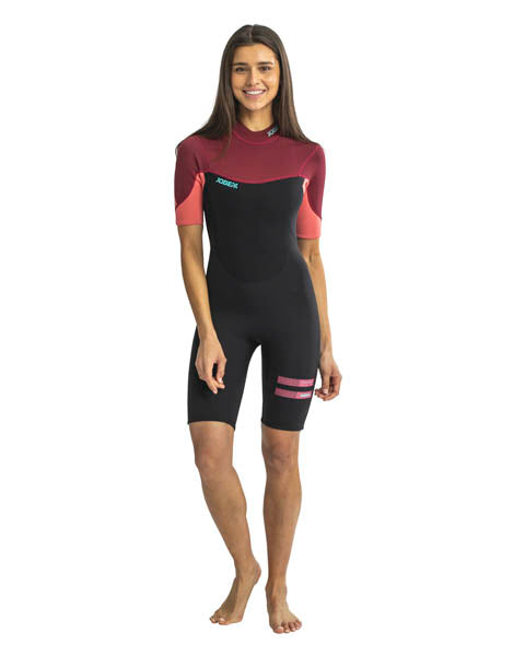 JOBE WOMENS SOFIA SHORTY LEGSUIT 3/2MM - ROSE PINK