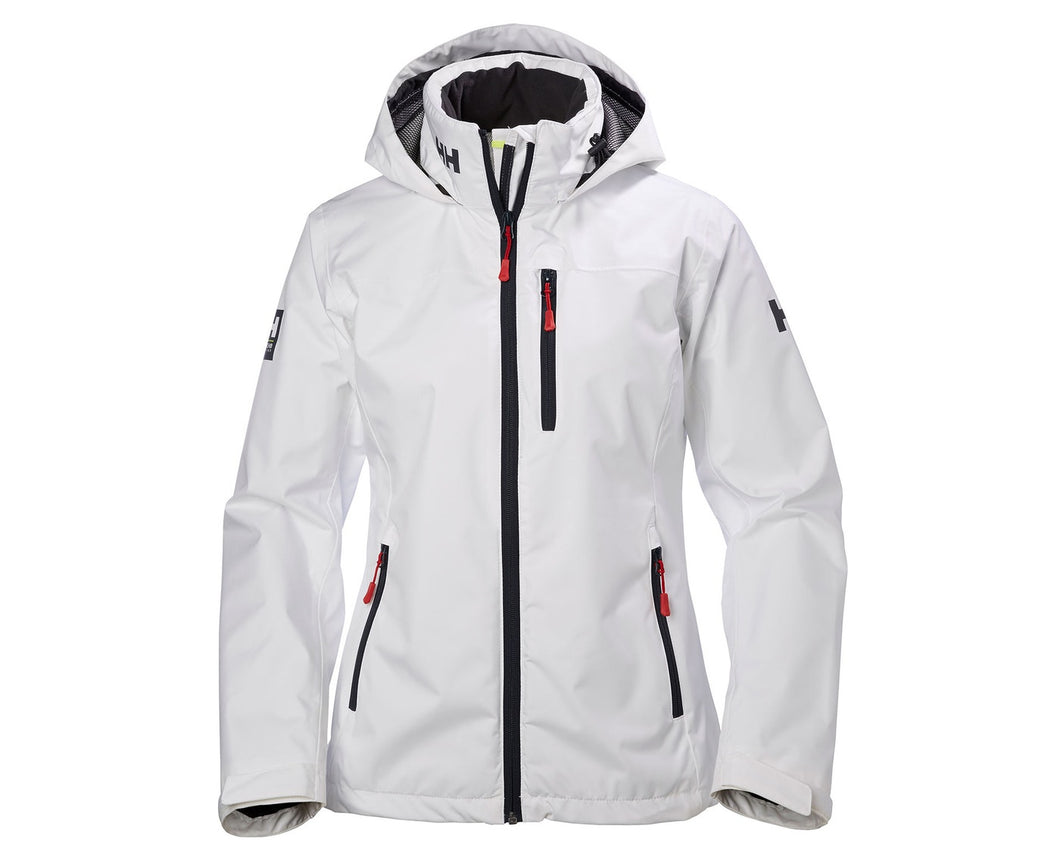 HELLY HANSEN WOMENS CREW MIDLAYER JACKET - WHITE