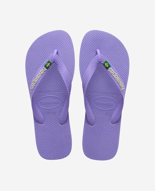 HAVAIANAS WOMENS BRASIL.LOGO FLIP FLOPS PURPLE