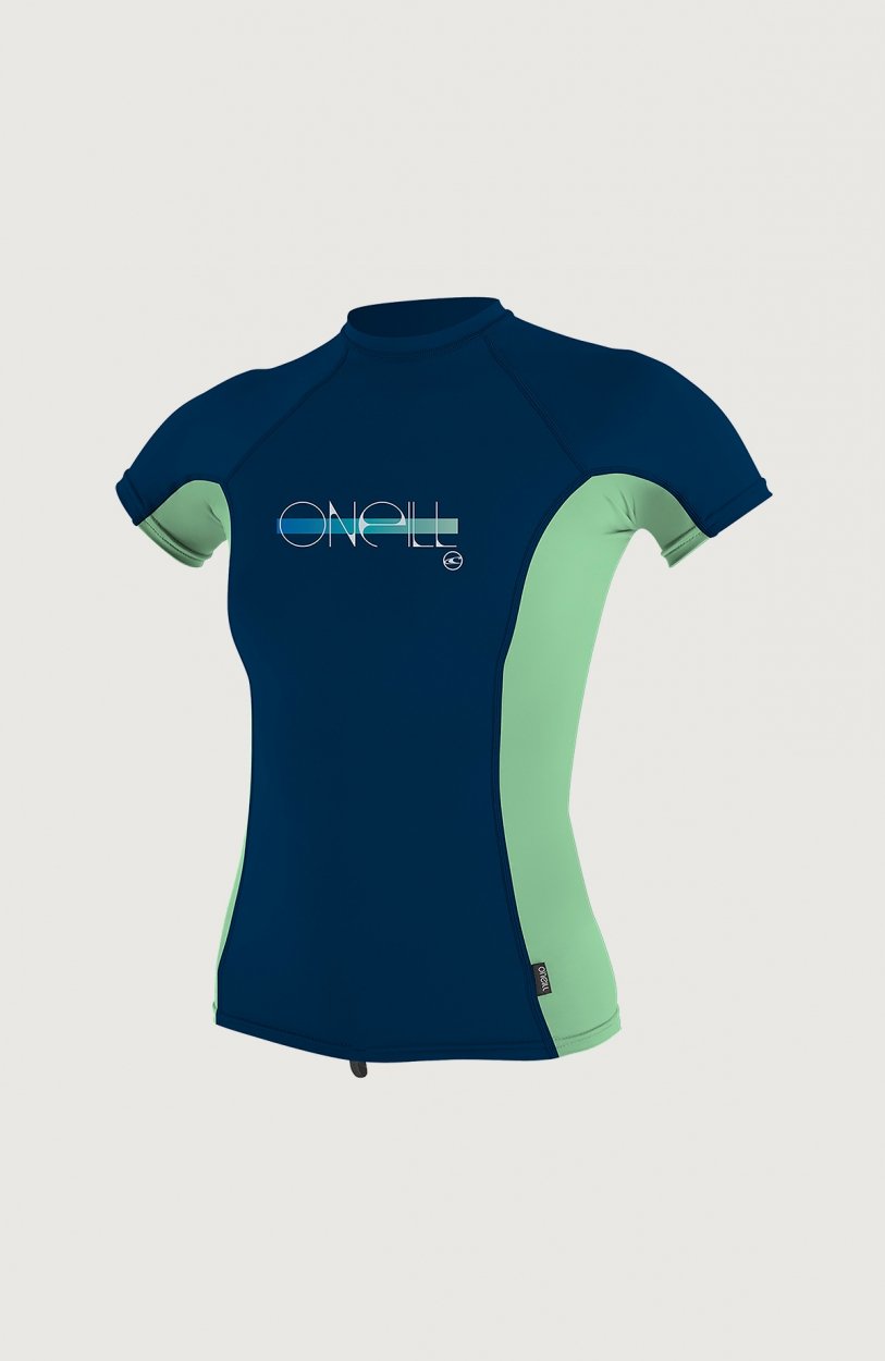 ONEILL GIRLS PREMIUM SKIN SHORT SLEEVE  RASH GUARD (4175 FP3)