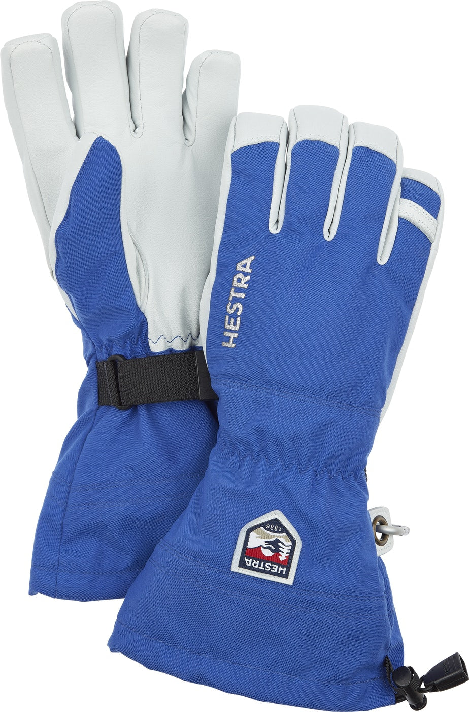 HESTRA MENS ARMY LEATHER SKI GLOVE - BLUE