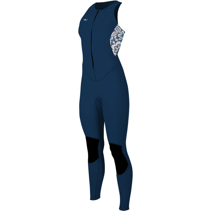 ONEILL WOMENS BAHIA 1.5MM SLEEVELESS WETSUIT-NAVY/CHRISTINA FLORAL