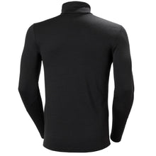 Load image into Gallery viewer, HELLY HANSEN MEN&#39;S LIFA MERINO MIDWEIGHT 1/2 ZIP BASELAYER BLACK
