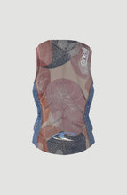 Load image into Gallery viewer, ONEILL GIRLS SLASHER COMPETITION VEST - DESRT BLOOM/DRIFT BLUE
