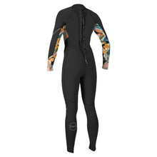 Load image into Gallery viewer, ONEILL WOMENS WETSUIT BAHIA 3/2 FULL SUIT BLACK/FLORAL
