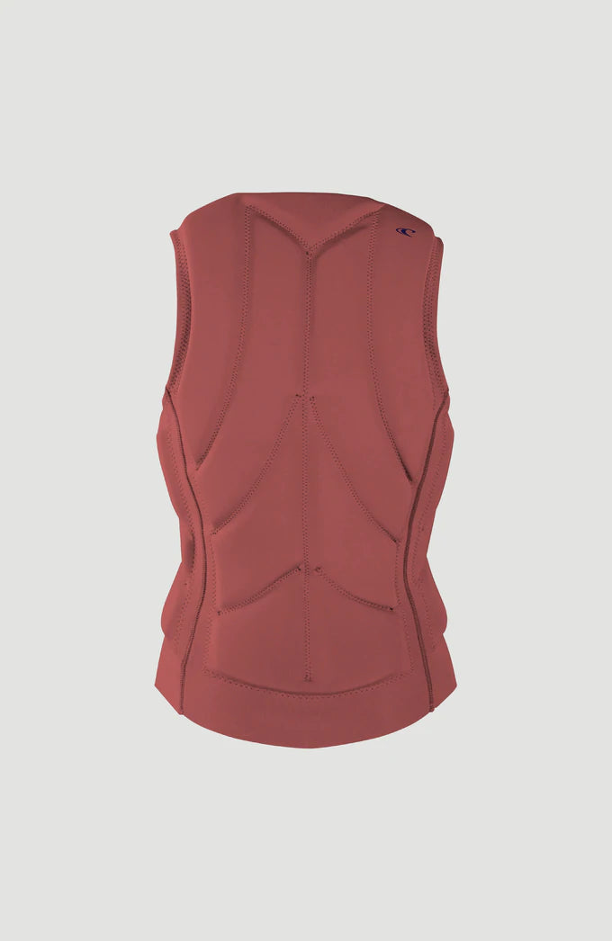 ONEILL WOMENS SLASHER B COMPETITION VEST - TEA ROSE/ABYSS