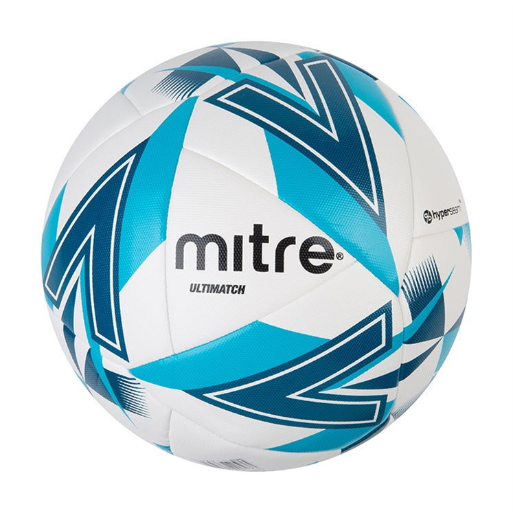 MITRE ULTIMATCH ONE MATCH FOOTBALL - WHITE/BLUE/BLUE