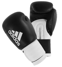 Load image into Gallery viewer, ADIDAS HYBRID BOXING GLOVE 100 BLACK/WHITE 14OZ
