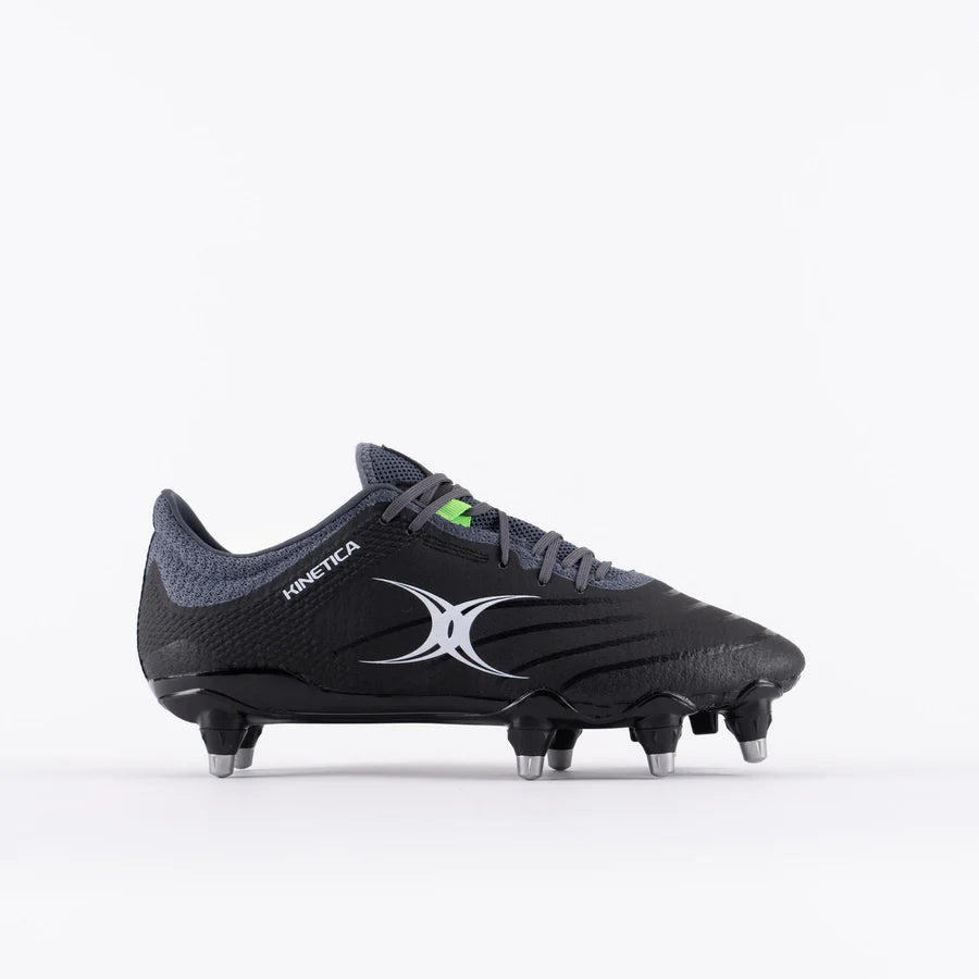 GILBERT KINETICA PRO POWER 8S RUGBY BOOT BLACK