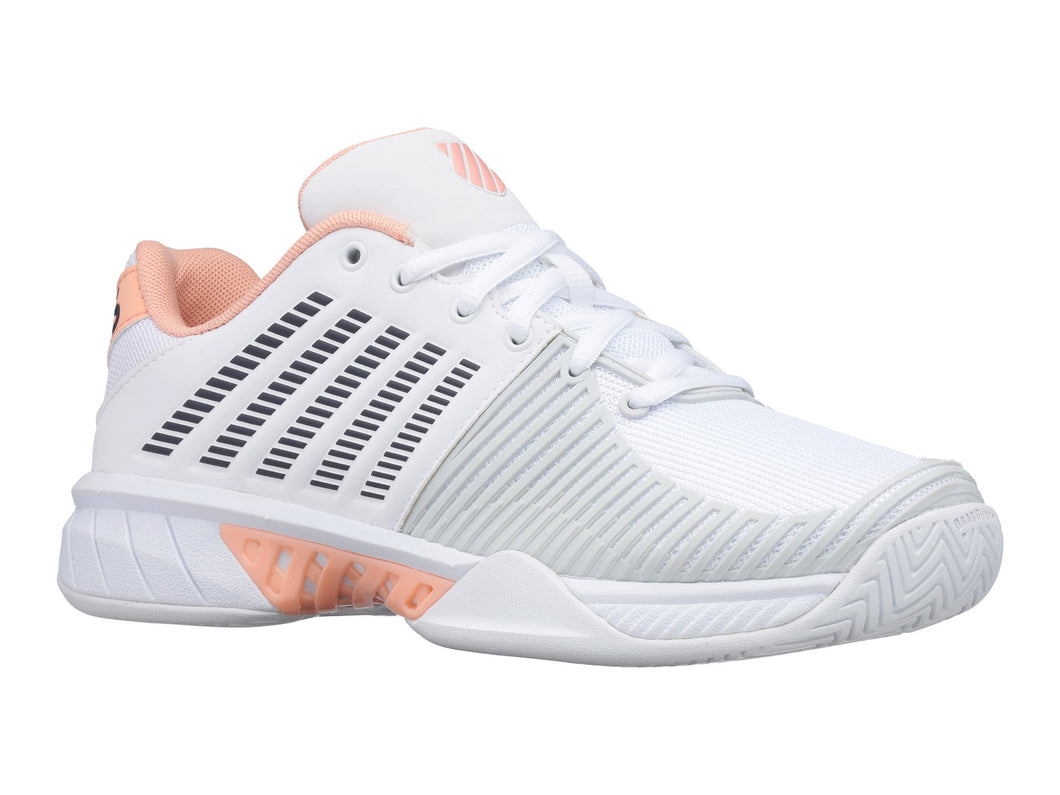 KSWISS WOMENS TFW EXPRESS LIGHT2 SHOE WHITE/PEACH (96744 172)