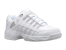 Load image into Gallery viewer, KSWISS WOMENS COURT PRESTIR TENNIS SHOE - WHITE/SILVER
