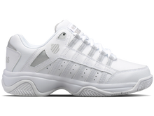 Load image into Gallery viewer, KSWISS WOMENS COURT PRESTIR TENNIS SHOE - WHITE/SILVER
