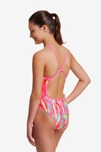Load image into Gallery viewer, FUNKITA GIRLS FEATHER FLOCK SINGLE STRAP ONE PIECE SWIMSUIT
