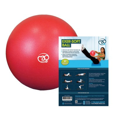 FITNESS MAD EXERCISE SOFT BALL 9' RED