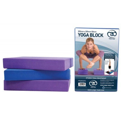FITNESS MAD YOGA BLOCK BLUE