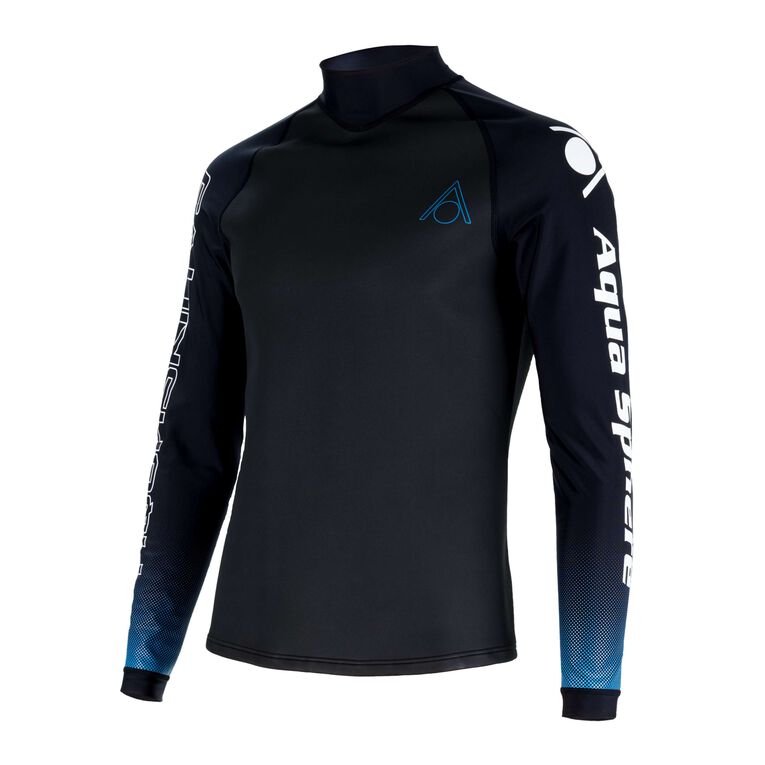 AQUASPHERE MENS AQUASKIN V3 TOP - BLK/TURQ