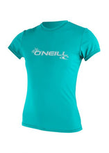 Load image into Gallery viewer, ONEILL WOMENS RASH GUARD - AQUA
