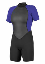 Load image into Gallery viewer, ONEILL WOMENS REACTOR 2MM SHORT WETSUIT/ASSORTED COLOURS
