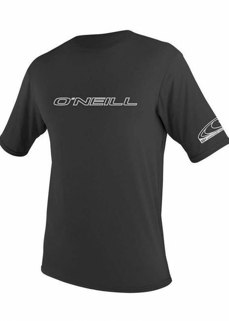 ONEILL MENS RASH VEST TEE CREW BLACK