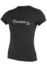 Load image into Gallery viewer, ONEILL WOMENS RASH GUARD-BLACK
