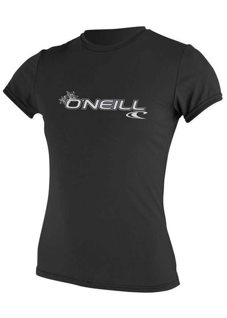 ONEILL WOMENS RASH GUARD-BLACK
