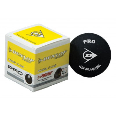 DUNLOP PRO SQUASH BALL 2X YELLOW DOT