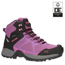 Load image into Gallery viewer, HI-TEC WOMENS V-LITE PSYCH WALKING BOOTS - VIOLET/BLACK/FUCHSIA/GREY
