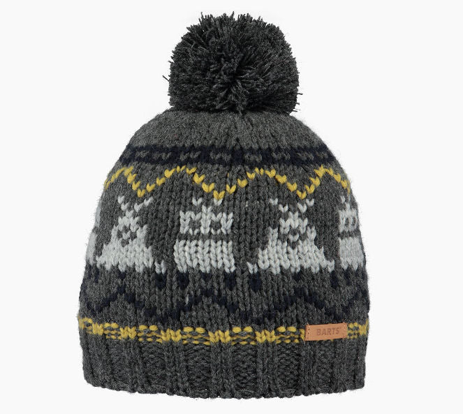 BARTS BOYS MELKER BOBBLE HAT 4+ YEARS - DARK HEATHER(4573419)