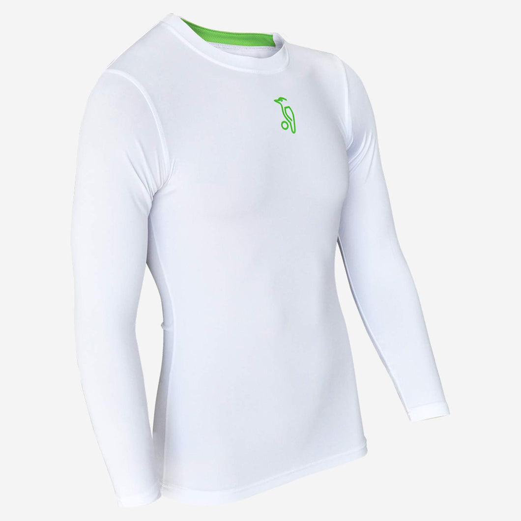 KOOKABURRA JUNIOR CRICKET COMPRESSION LITE LONG SLEEVE SHIRT