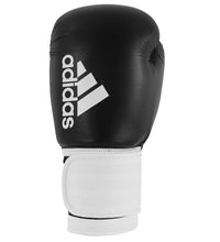 Load image into Gallery viewer, ADIDAS HYBRID BOXING GLOVE 100 BLACK/WHITE 14OZ

