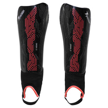 Load image into Gallery viewer, PRECISION ORIGIN.0 FOOTBALL SHIN&amp;ANKLE GUARDS - BLACK/RED
