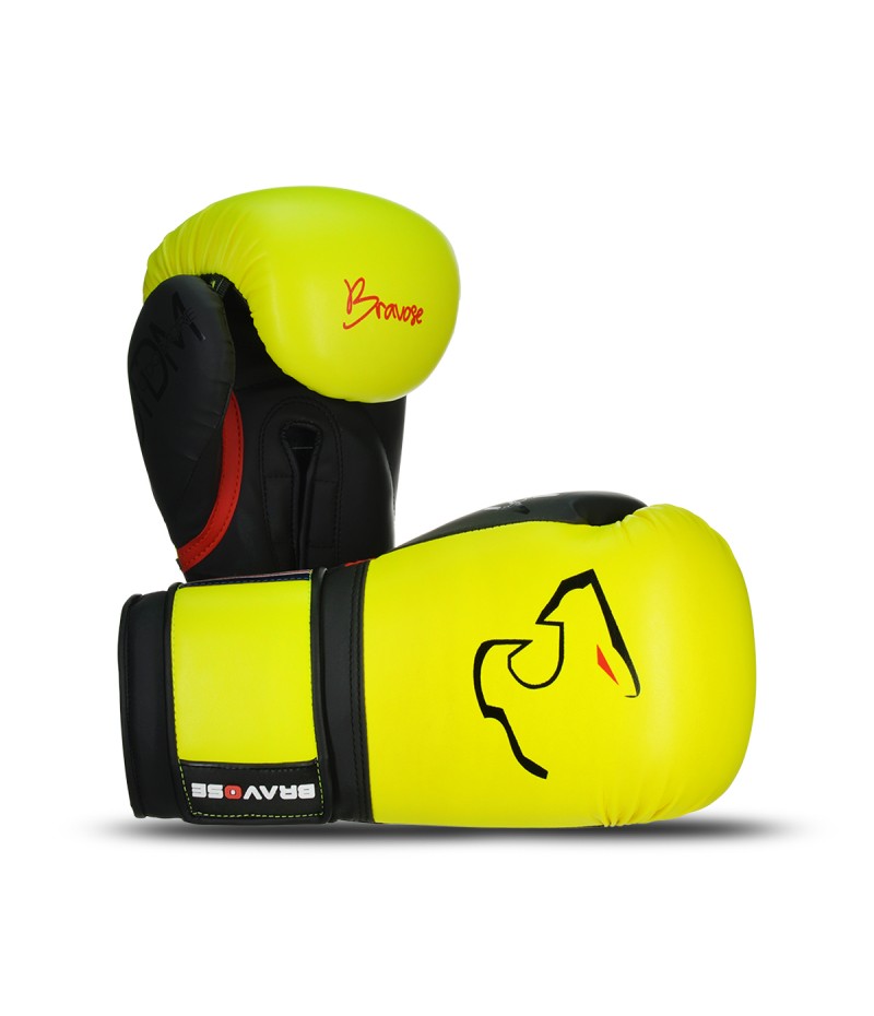 BRAVOSE NEMISIS BOXING GLOVE -YELLOW/BLACK