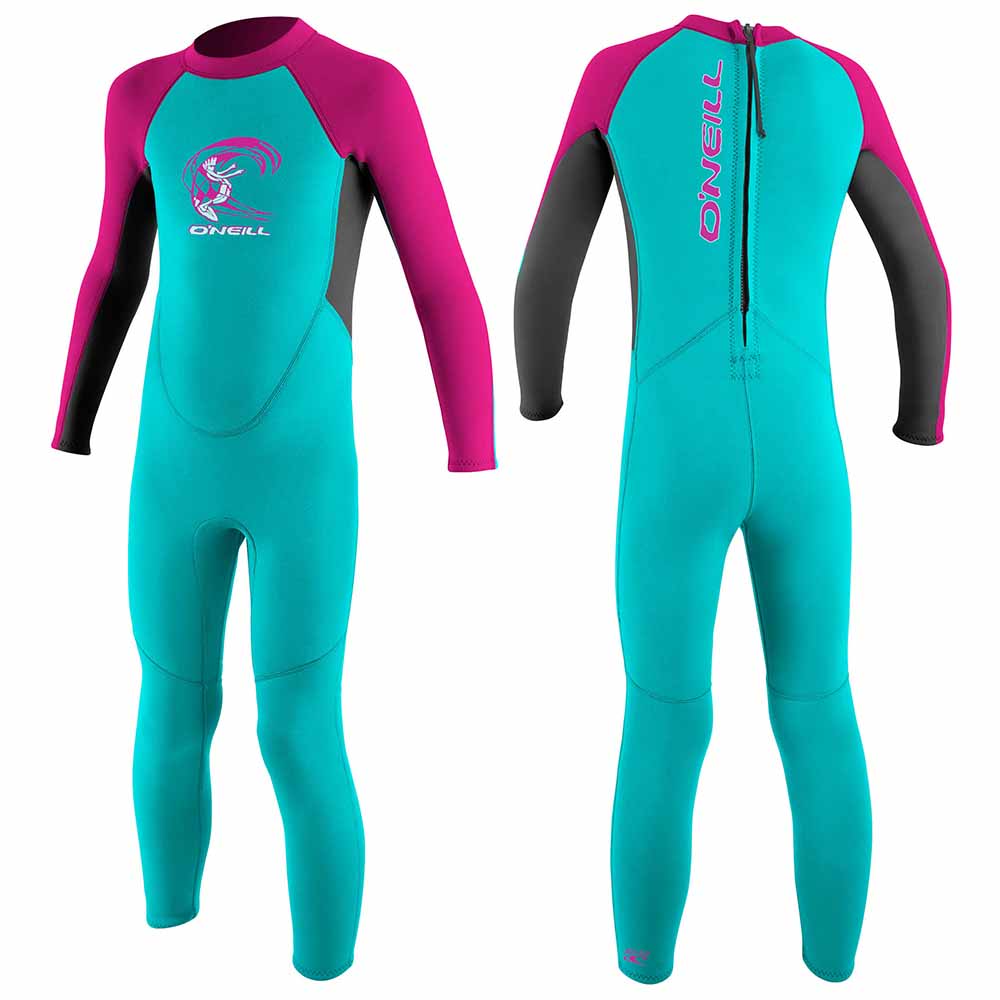ONEILL TODDLER GIRLS REACTOR FULL WETSUIT-AQUA