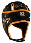 OPTIMUM INFERNO RUGBY HEADGUARD BLACK/ORANGE JUNIOR
