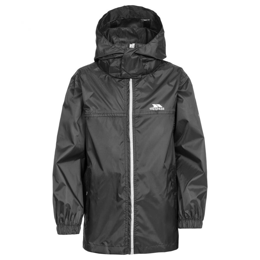 TRESPASS JUNIOR PACKUP JACKET - BLACK