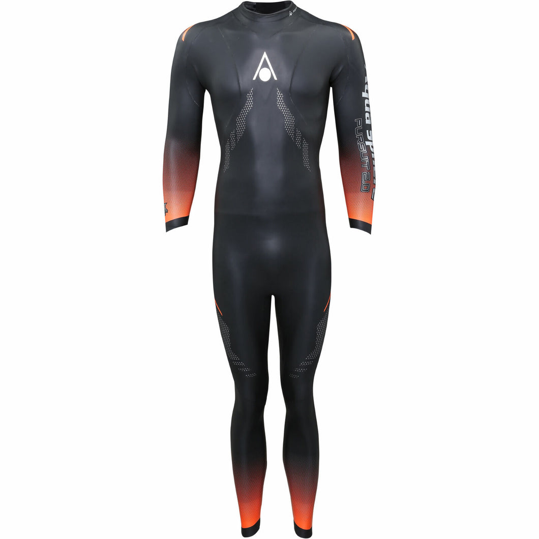 AQUASPHERE MENS PURSUIT 2.0 WETSUIT BLACK/ORANGE